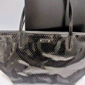 Kate Spade Black Zip Tote Shoulder Handbag Purse